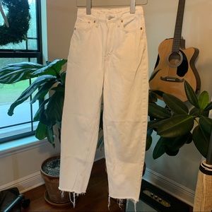 White H&M jeans